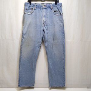 Levi's 505 Regular Fit 35x28 Men Straight Leg Mid-Rise Jeans Red Tag Vintage